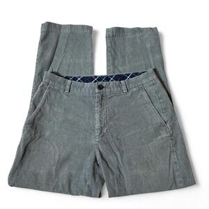 Brooks Brothers 346 Clark Corduroy Pants Mens‎ 32x30 Grey Straight Leg 100036653
